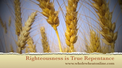 Righteousness is True repentance PIC